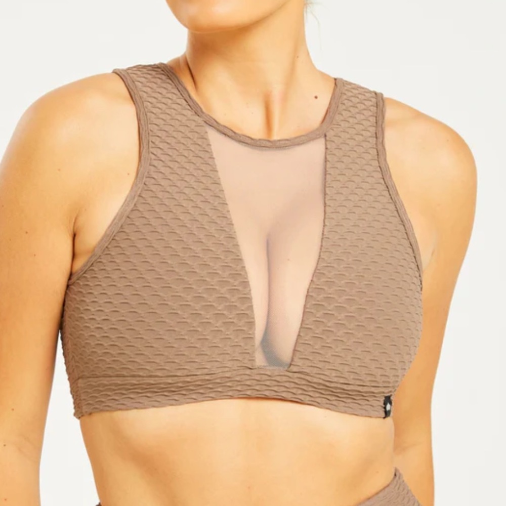 Booty By Brabants Croco Skin Reveal Crop Top Mocha Tan Tik Tok Famous